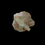 Blue Aquamarine Yellow Heliodor terminated crystal cross on double-terminated 10.3g in sunlight - Rocks and Things Store