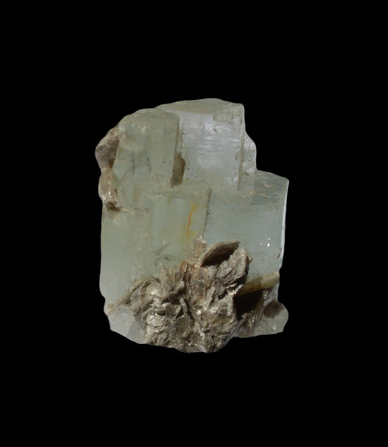 Blue Aquamarine stepped terminated crystal ladder with Muscovite from Afghanistan 26.4g Rocks and Things