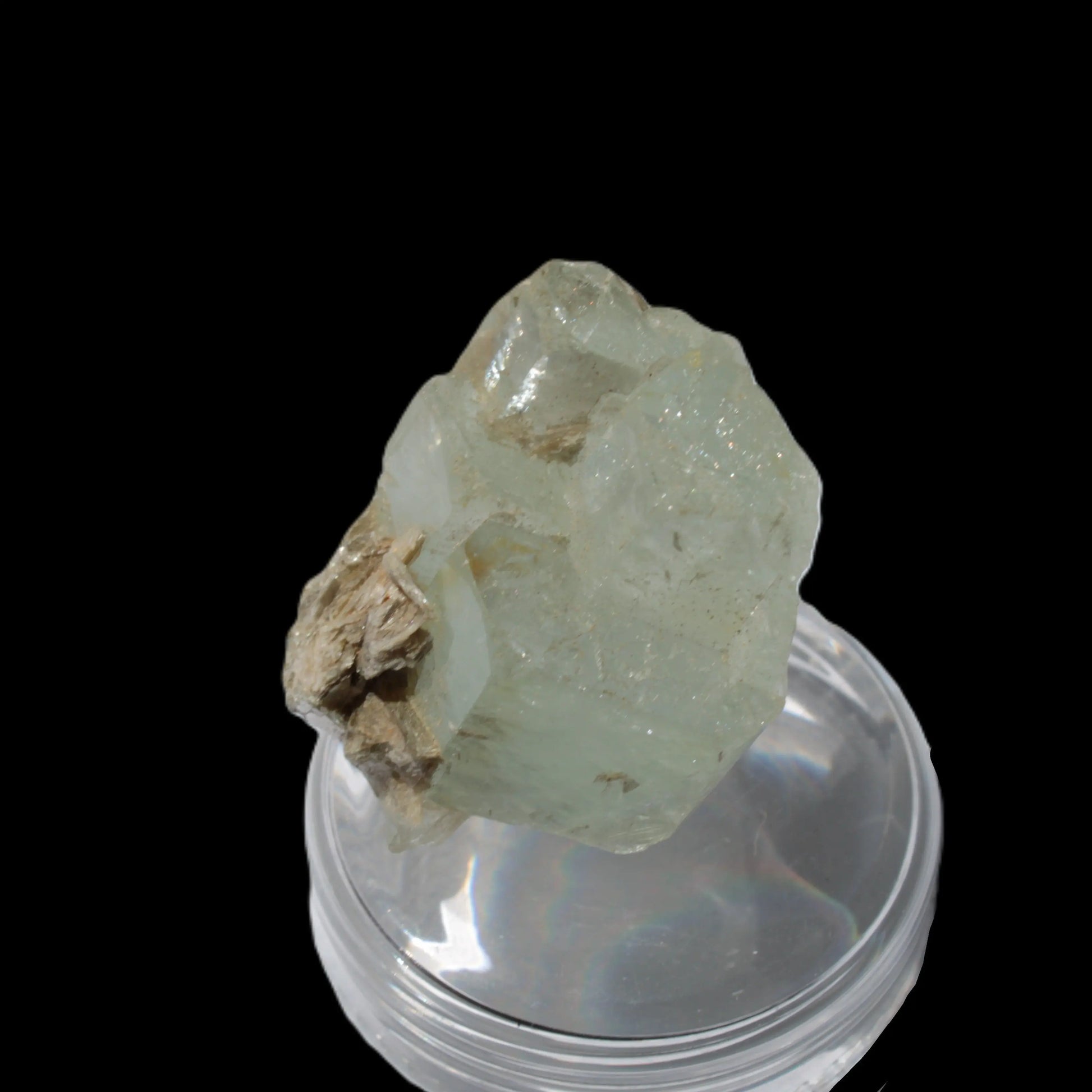 Blue Aquamarine stepped terminated crystal ladder with Muscovite from Afghanistan 26.4g Rocks and Things