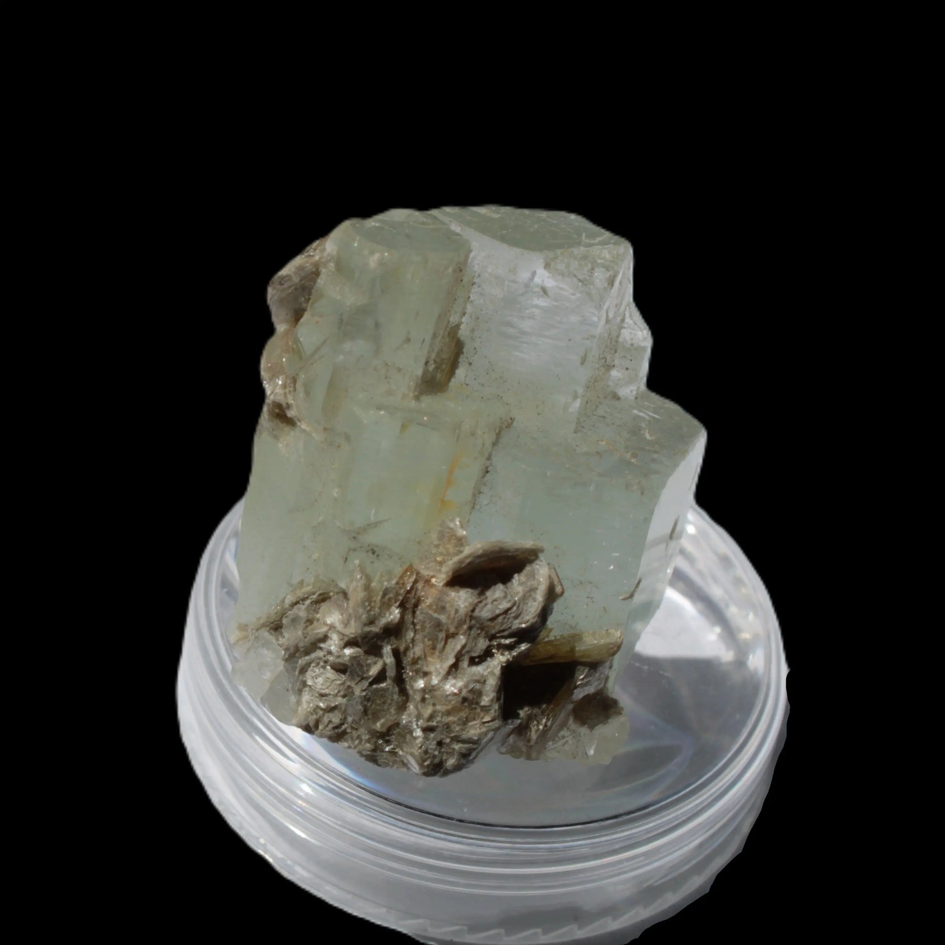 Blue Aquamarine stepped terminated crystal ladder with Muscovite from Afghanistan 26.4g Rocks and Things