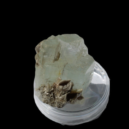 Blue Aquamarine stepped terminated crystal ladder with Muscovite from Afghanistan 26.4g Rocks and Things