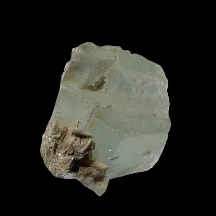 Blue Aquamarine stepped terminated crystal ladder with Muscovite from Afghanistan 26.4g in sunlight - Rocks and Things Store