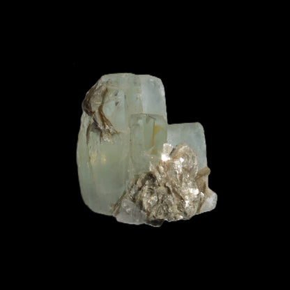 Blue Aquamarine stepped terminated crystal ladder with Muscovite from Afghanistan 26.4g Rocks and Things