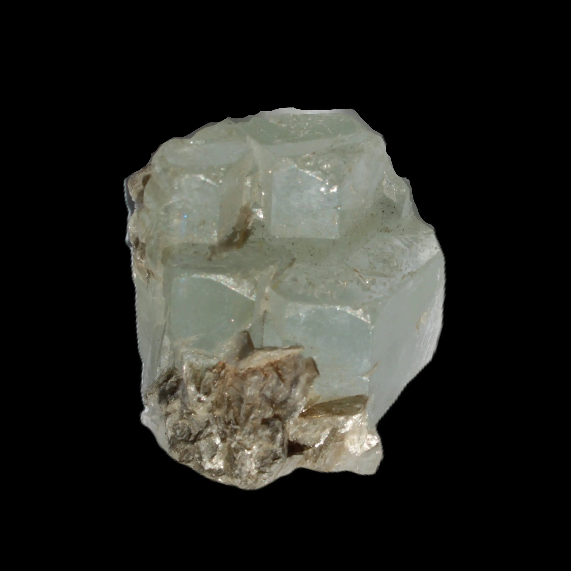 Blue Aquamarine stepped terminated crystal ladder with Muscovite from Afghanistan 26.4g Rocks and Things