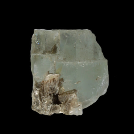 Blue Aquamarine stepped terminated crystal ladder with Muscovite from Afghanistan 26.4g in sunlight - Rocks and Things Store