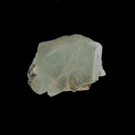 Blue Aquamarine stepped terminated crystal ladder with Muscovite from Afghanistan 26.4g in sunlight - Rocks and Things Store