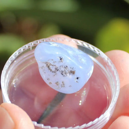 Blue Chalcedony polished crystal 5-6g Rocks and Things