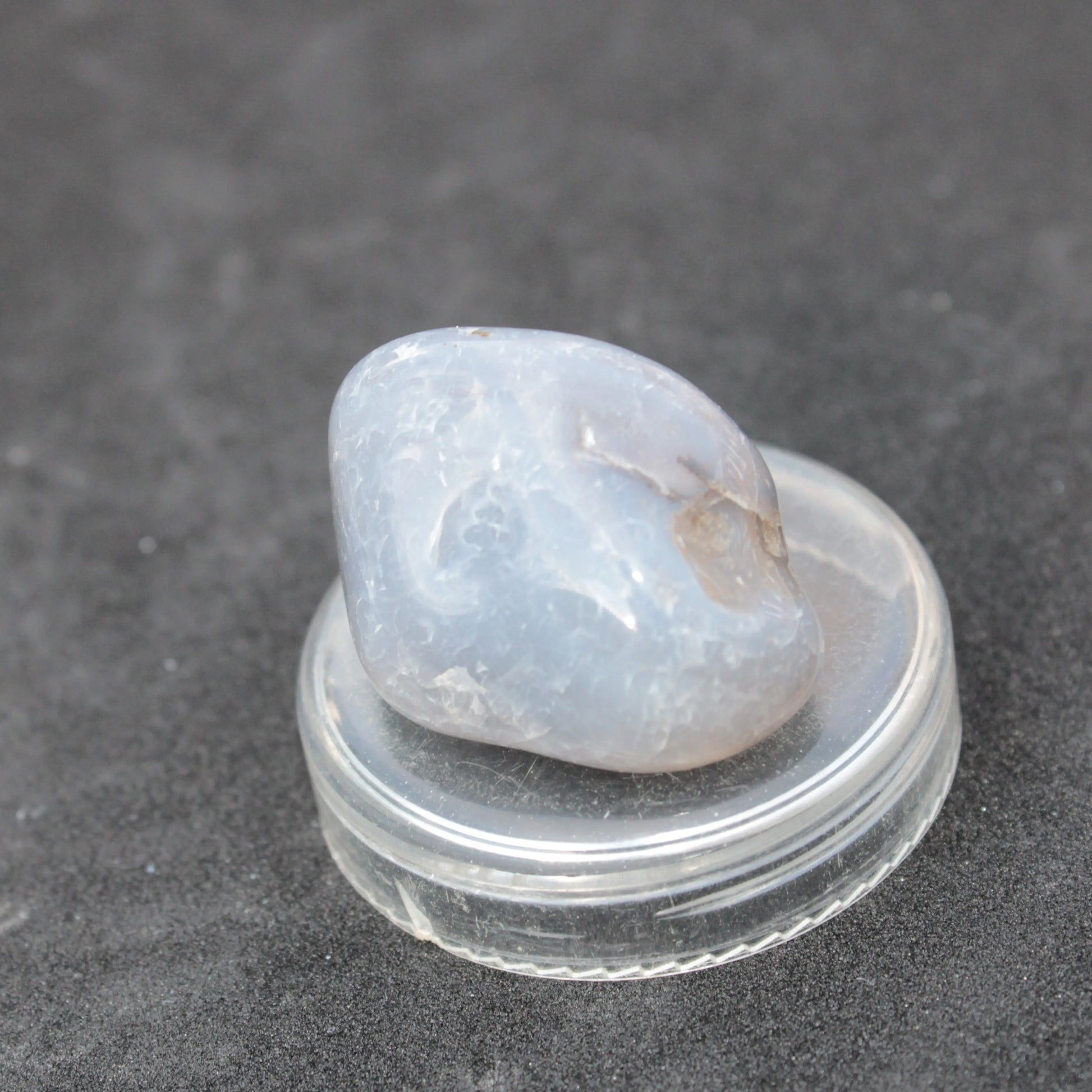 Blue Chalcedony tumbled stone 18g Rocks and Things