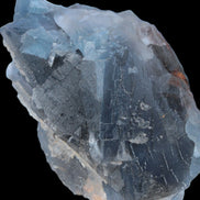 Blue Fluorite cubic cluster with Clear Calcite 168.8g Rocks and Things