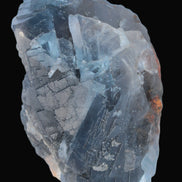 Blue Fluorite cubic cluster with Clear Calcite 168.8g Rocks and Things