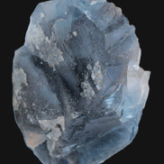 Blue Fluorite cubic cluster with Clear Calcite 168.8g Rocks and Things