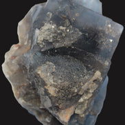 Blue Fluorite cubic cluster with Clear Calcite 168.8g Rocks and Things