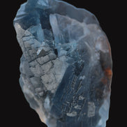 Blue Fluorite cubic cluster with Clear Calcite 168.8g Rocks and Things
