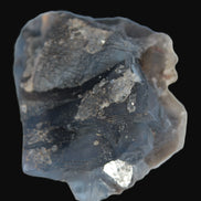 Blue Fluorite cubic cluster with Clear Calcite 168.8g Rocks and Things