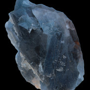 Blue Fluorite cubic cluster with Clear Calcite 168.8g Rocks and Things
