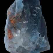Blue Fluorite cubic cluster with Clear Calcite 168.8g Rocks and Things