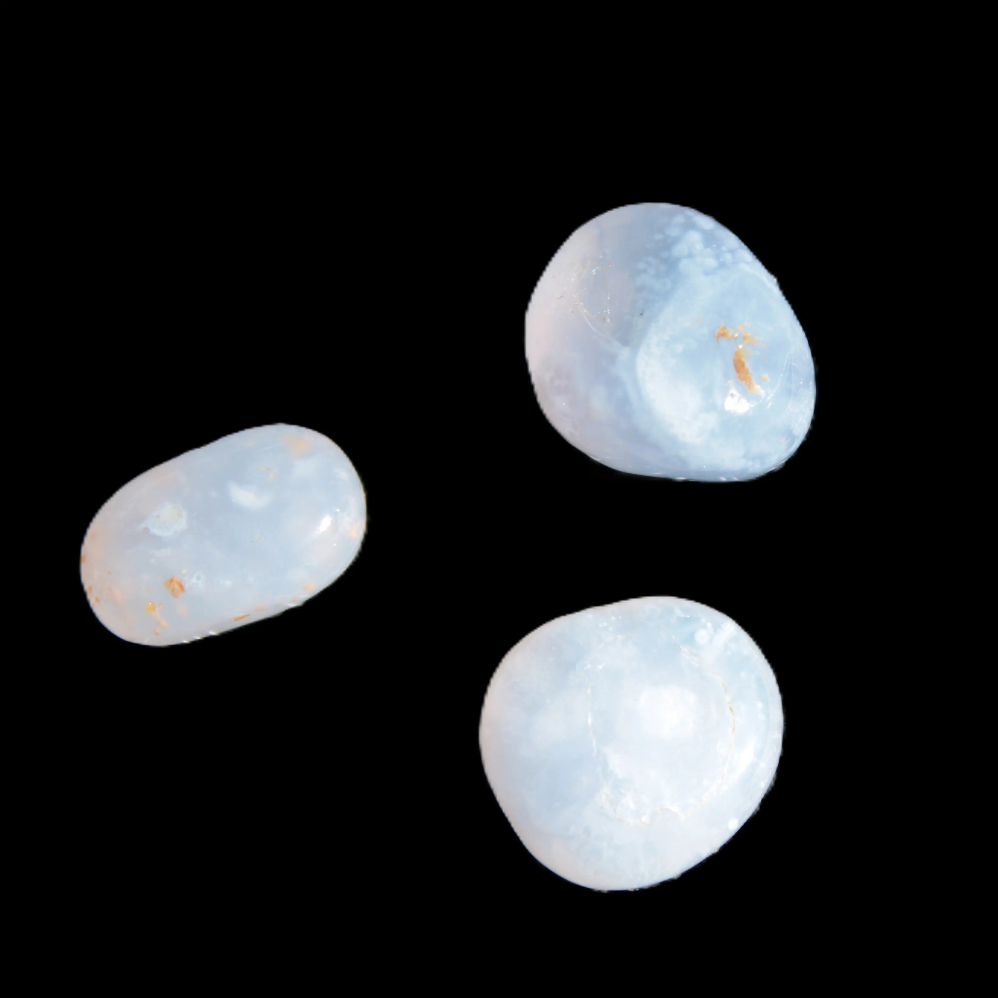 Blue Lace Agate 3 polished stones 8g Rocks and Things