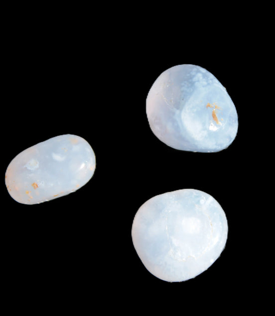 Blue Lace Agate 3 polished stones 8g Rocks and Things