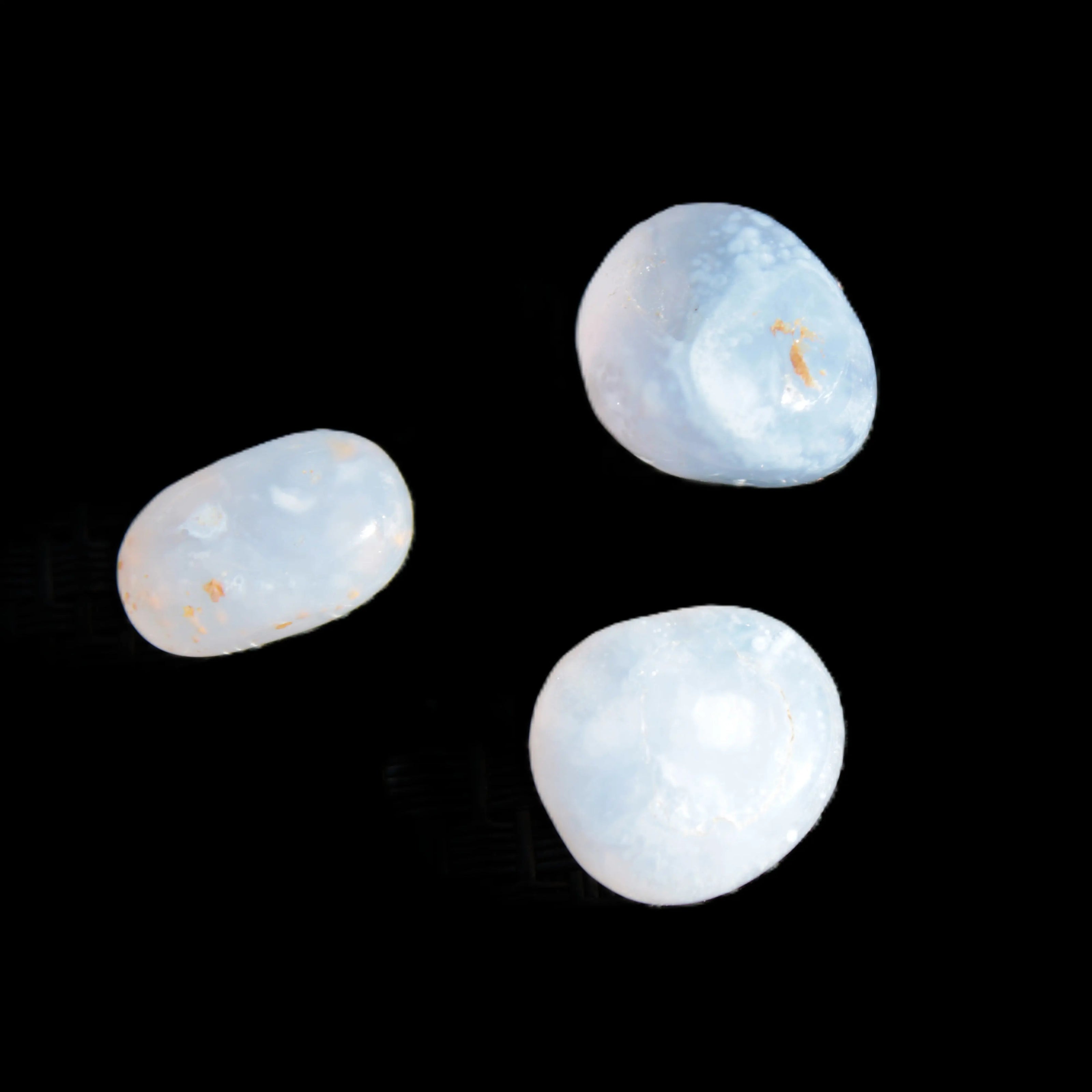 Blue Lace Agate 3 polished stones 8g Rocks and Things