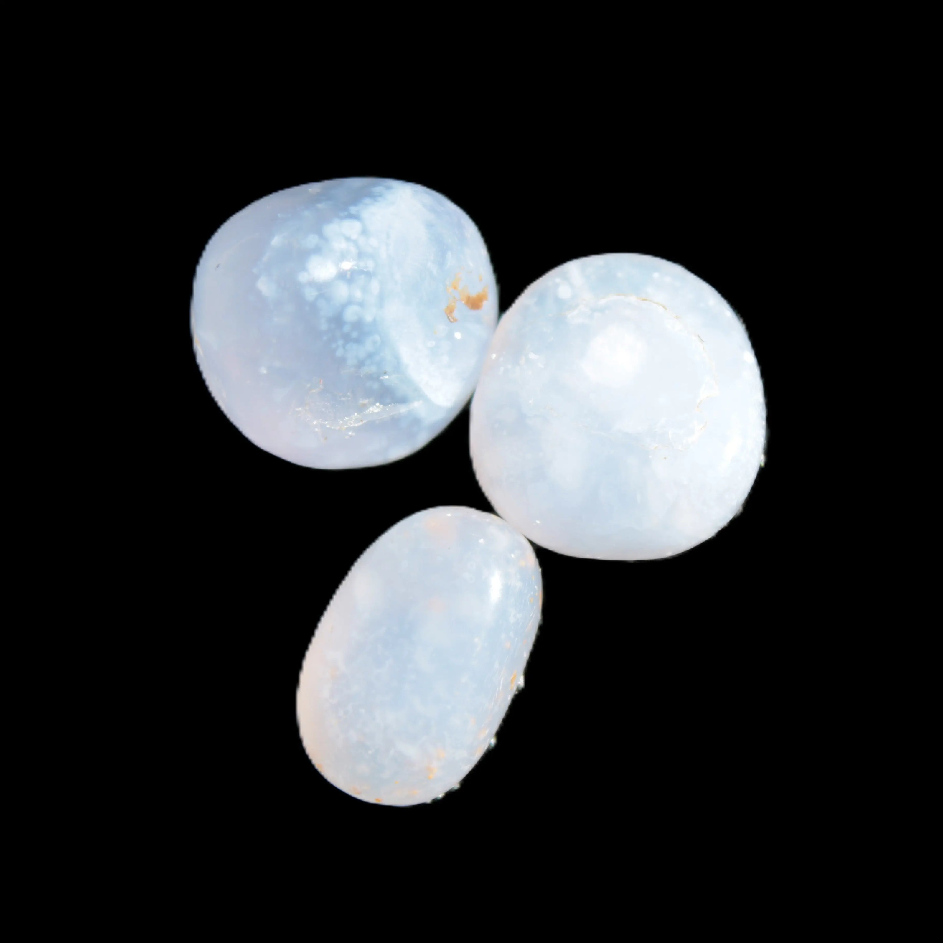 Blue Lace Agate 3 polished stones 8g Rocks and Things