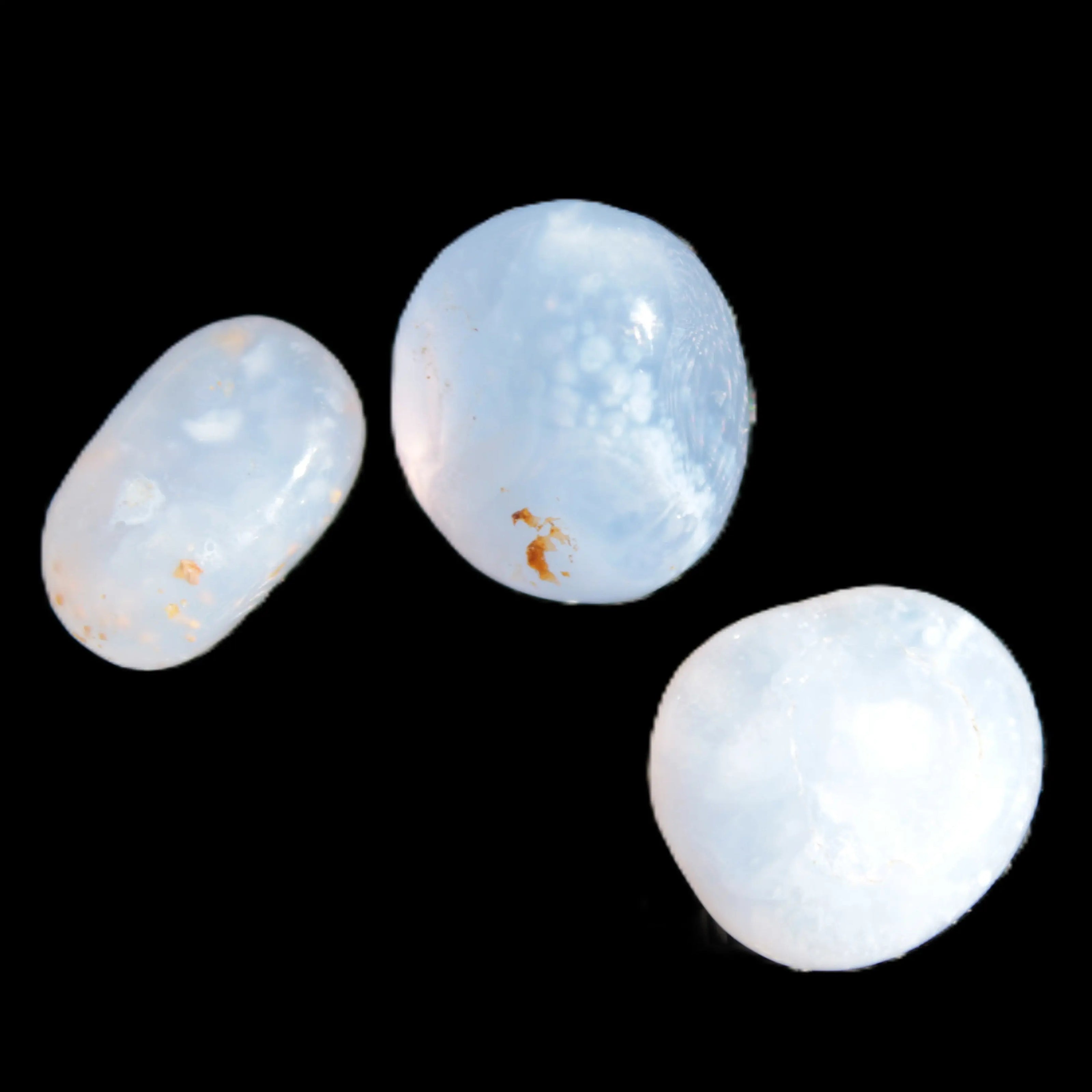 Blue Lace Agate 3 polished stones 8g Rocks and Things