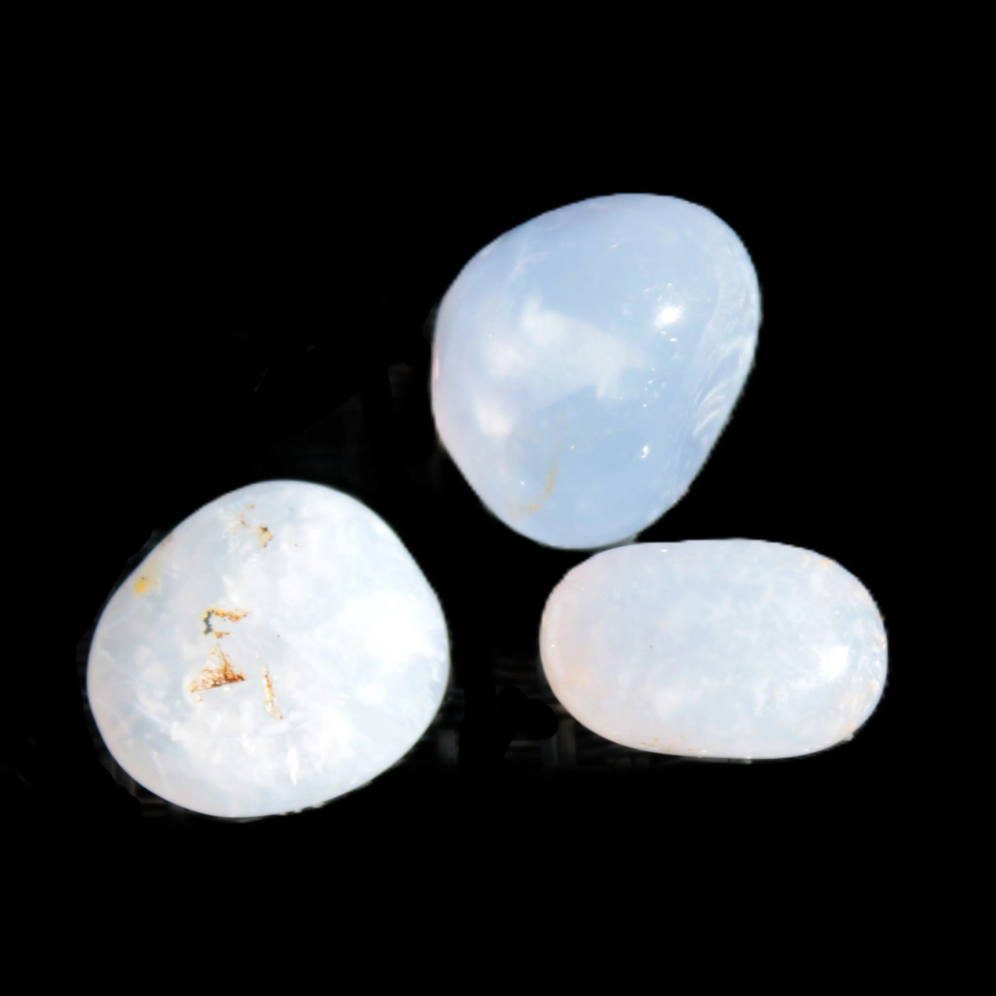 Blue Lace Agate 3 polished stones 8g Rocks and Things