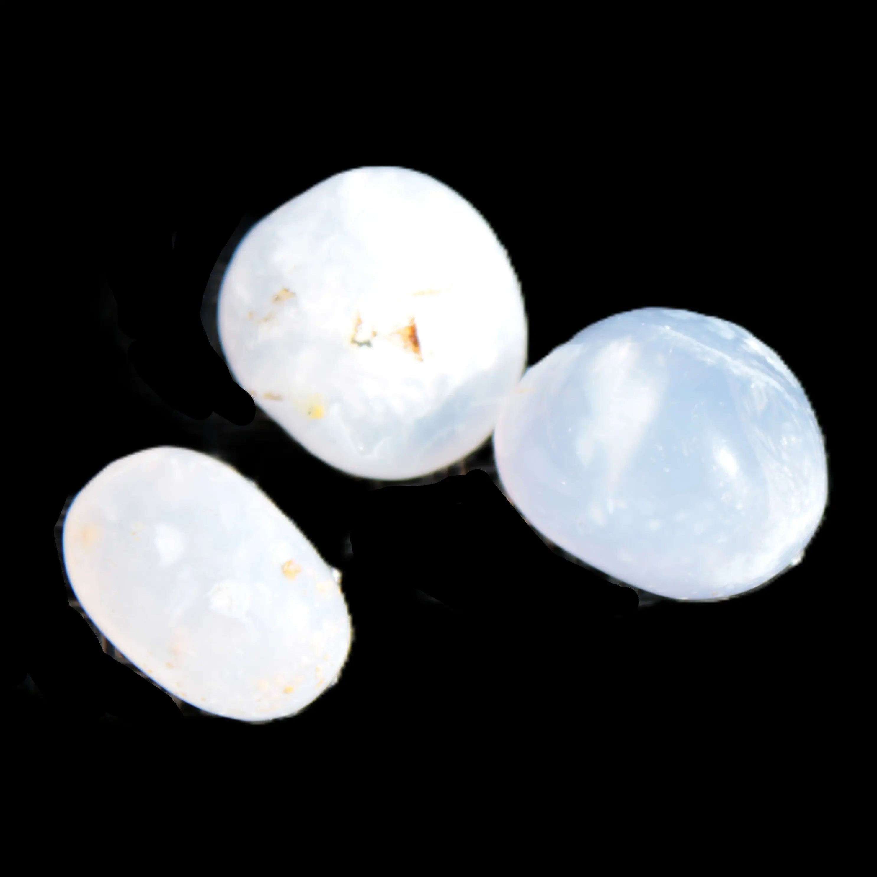 Blue Lace Agate 3 polished stones 8g Rocks and Things