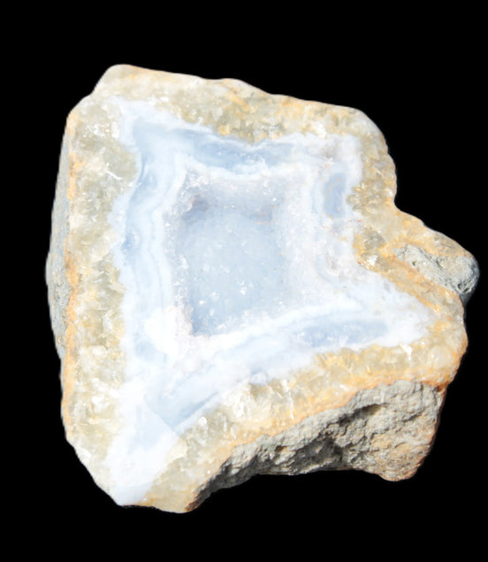 Blue Lace Agate drusy geode 50mm 74.3g Rocks and Things Store