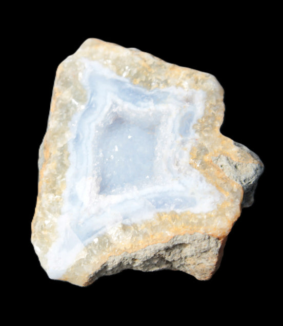 Blue Lace Agate drusy geode 50mm 74.3g Rocks and Things Store