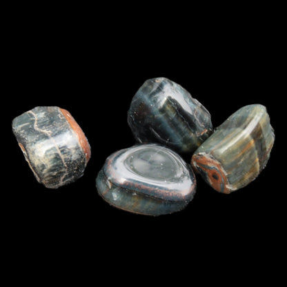 Blue Tigers Eye 3 tumbled stones 10-12g Rocks and Things