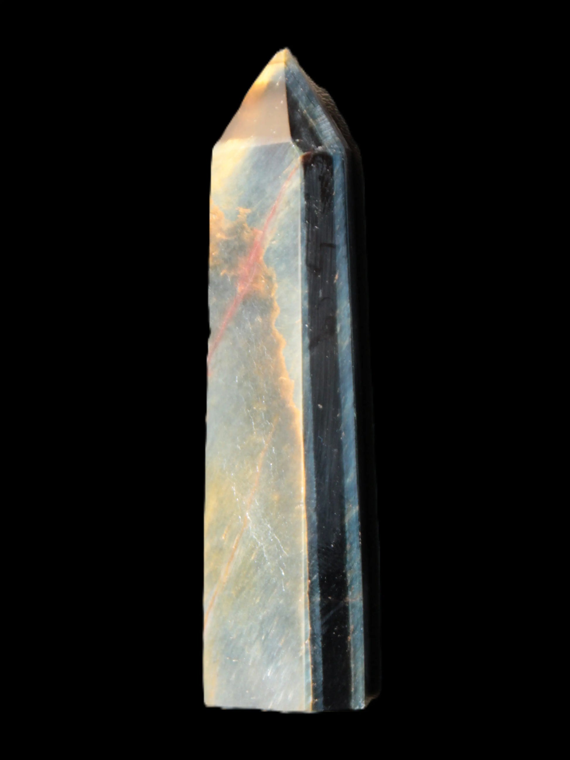 Blue Tigers Eye wand 73mm 36.7g Rocks and Things