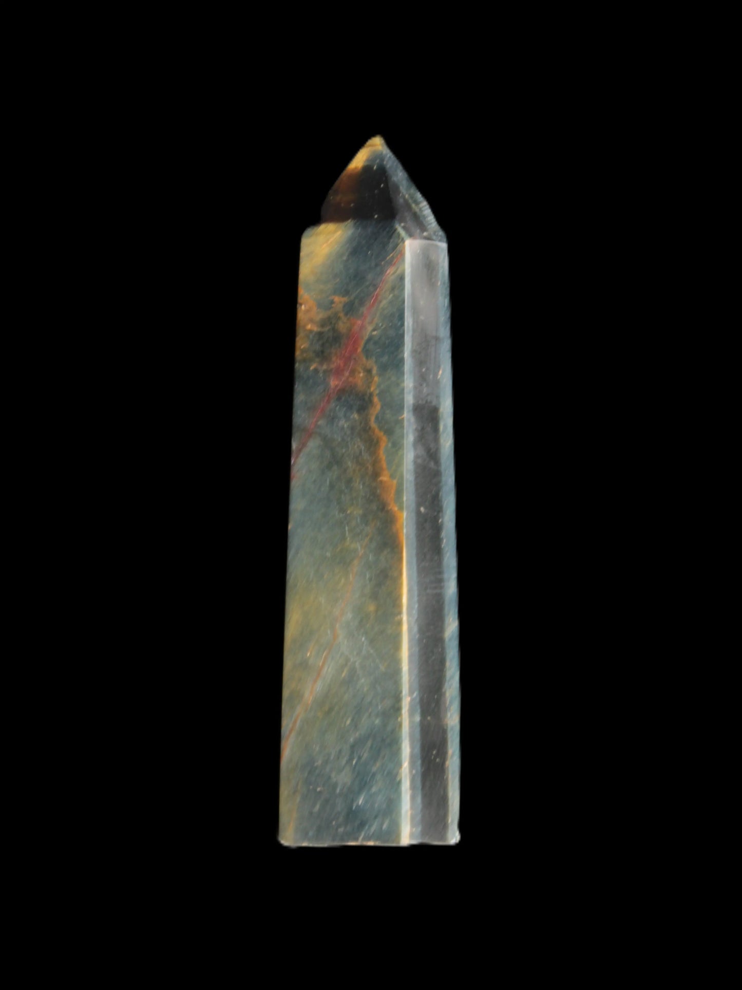 Blue Tigers Eye wand 73mm 36.7g Rocks and Things