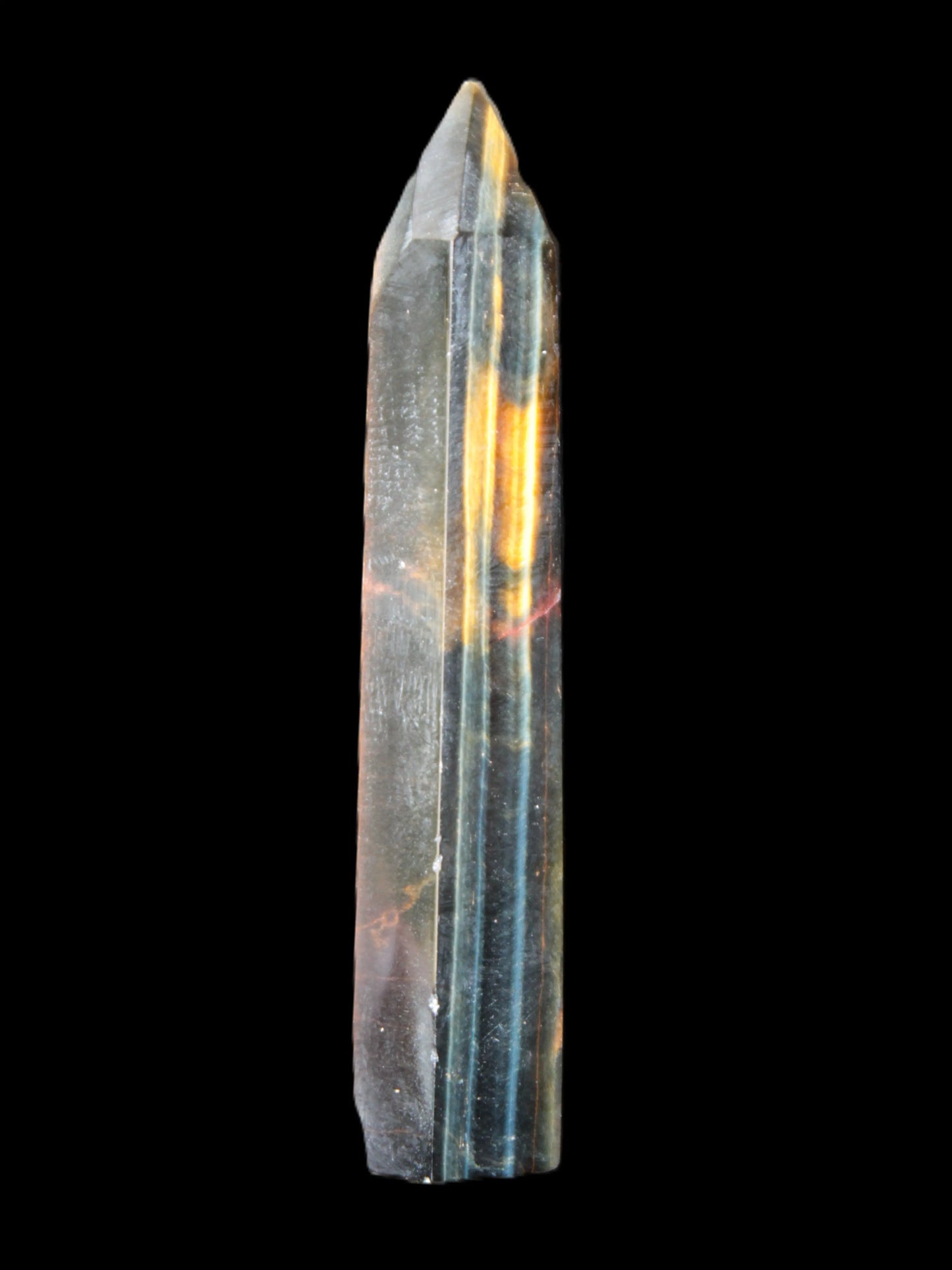 Blue Tigers Eye wand 73mm 36.7g Rocks and Things