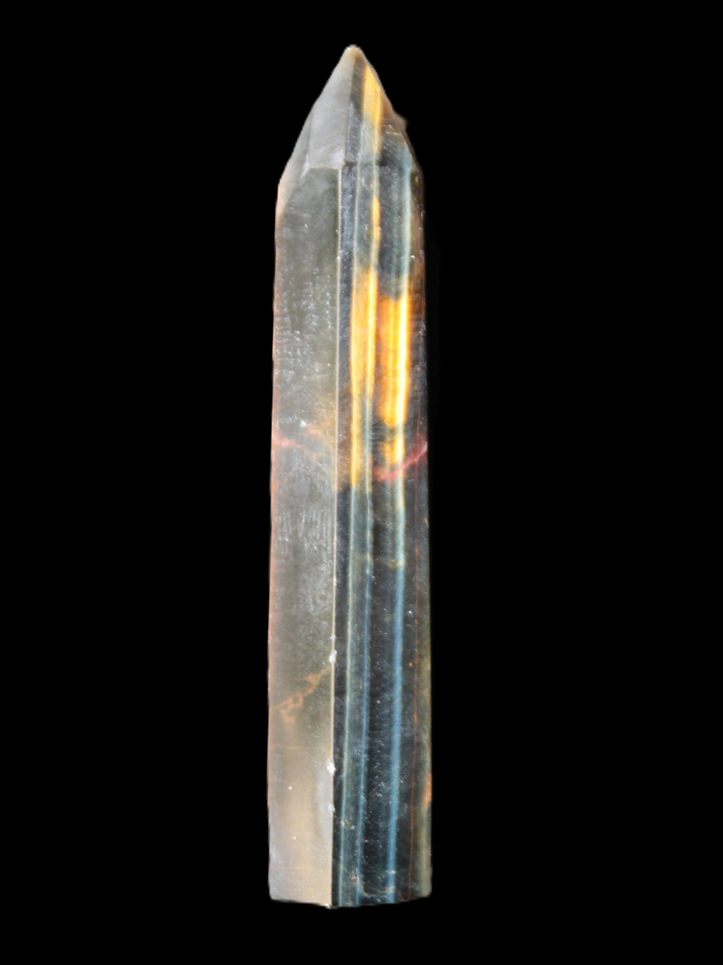 Blue Tigers Eye wand 73mm 36.7g Rocks and Things