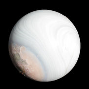 Blue and Pink Sakura Agate sphere 125mm 3380g Rocks and Things Store