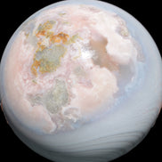 Blue and Pink Sakura Agate sphere 125mm 3380g Rocks and Things Store