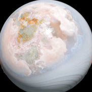 Blue and Pink Sakura Agate sphere 125mm 3380g Rocks and Things Store