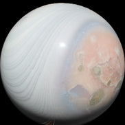 Blue and Pink Sakura Agate sphere 125mm 3380g Rocks and Things Store