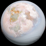 Blue and Pink Sakura Agate sphere 125mm 3380g Rocks and Things Store