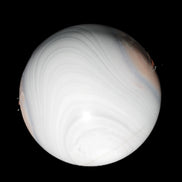 Blue and Pink Sakura Agate sphere 125mm 3380g Rocks and Things Store