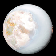 Blue and Pink Sakura Agate sphere 125mm 3380g Rocks and Things Store