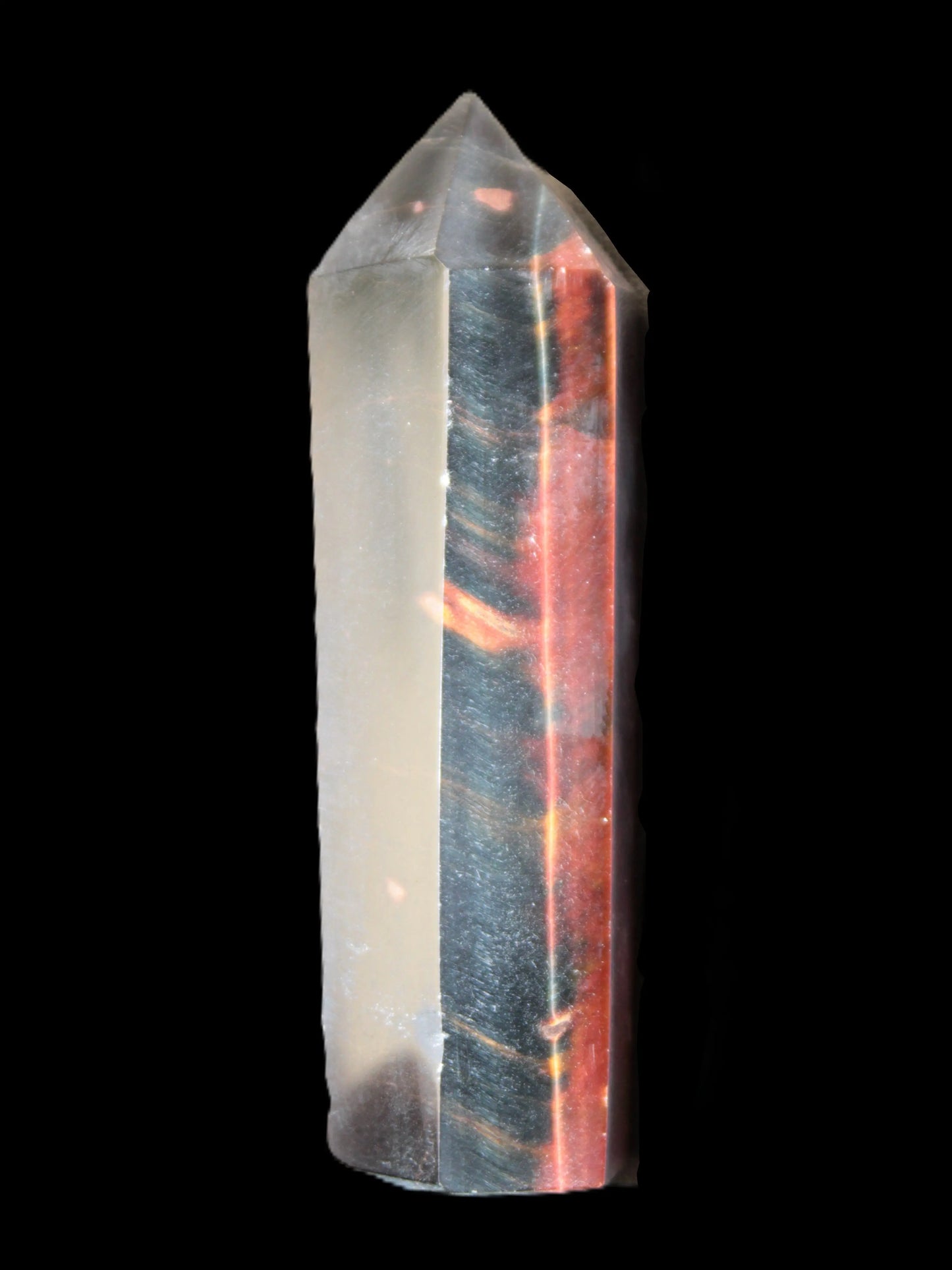 Blue and Red Tigers Eye wand 70mm  52.5g Rocks and Things Store