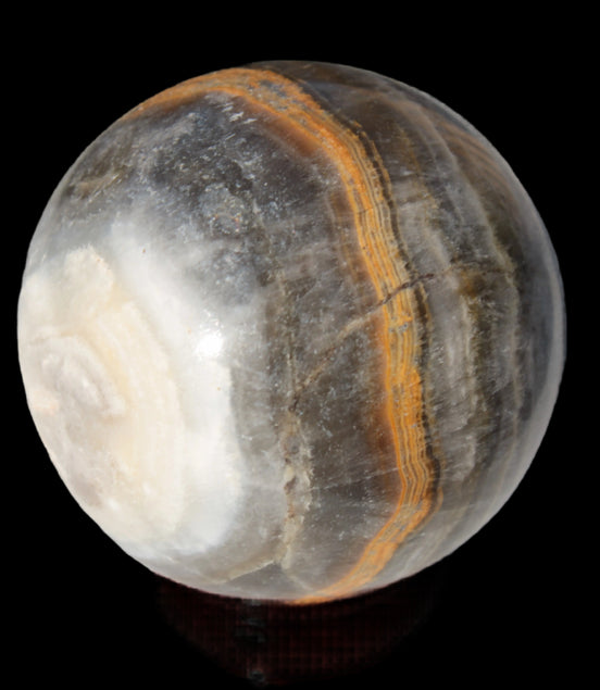 Bumblebee Calcite sphere 53mm 199g - Rocks and Things Store