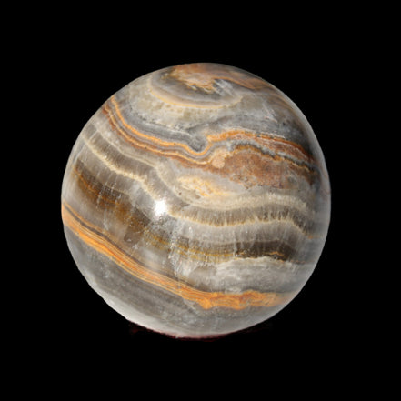 Bumblebee Calcite sphere 53mm 199g - Rocks and Things Store