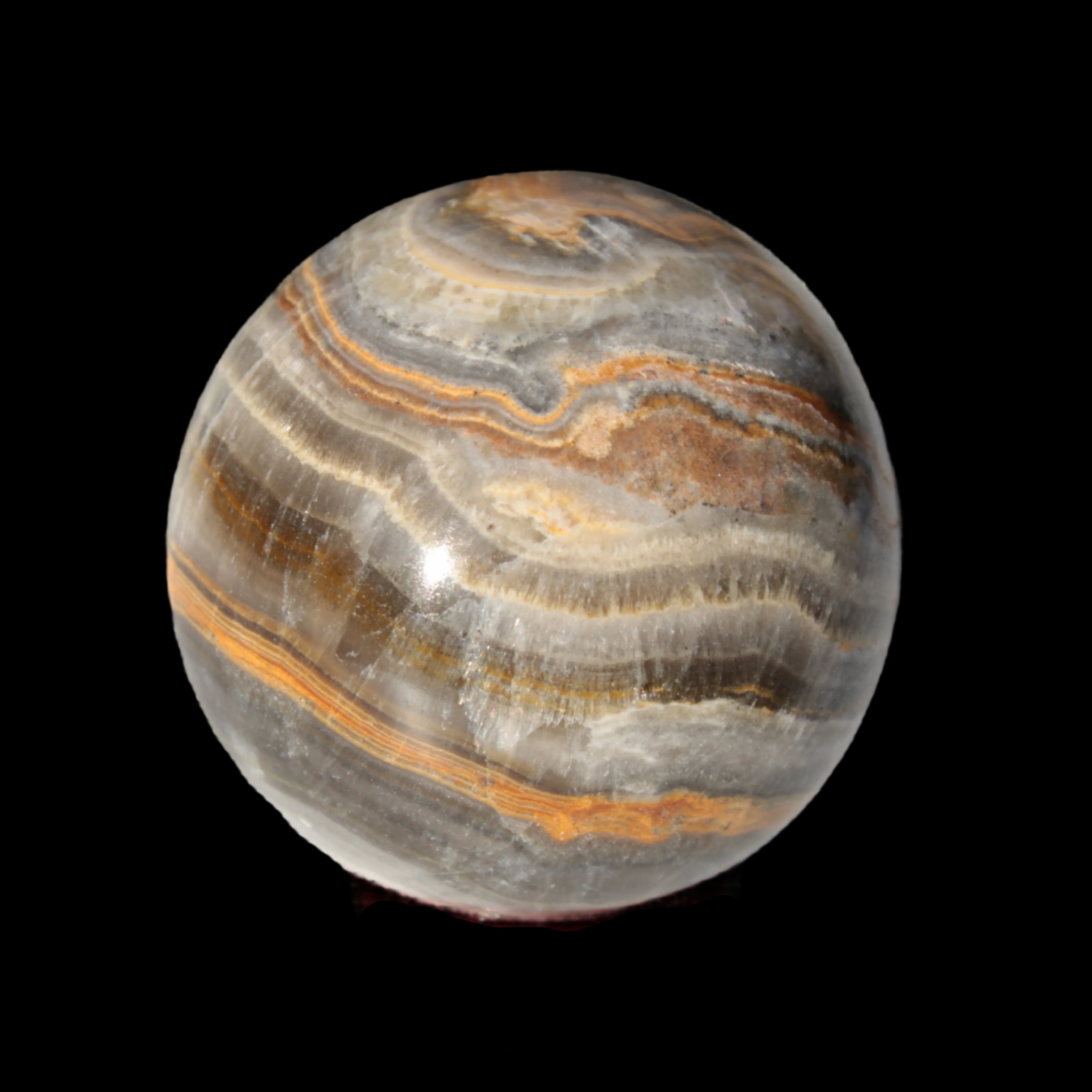 Bumblebee Calcite sphere 53mm 199g - Rocks and Things Store