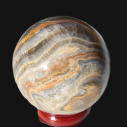 Bumblebee Calcite sphere 53mm 199g - Rocks and Things Store