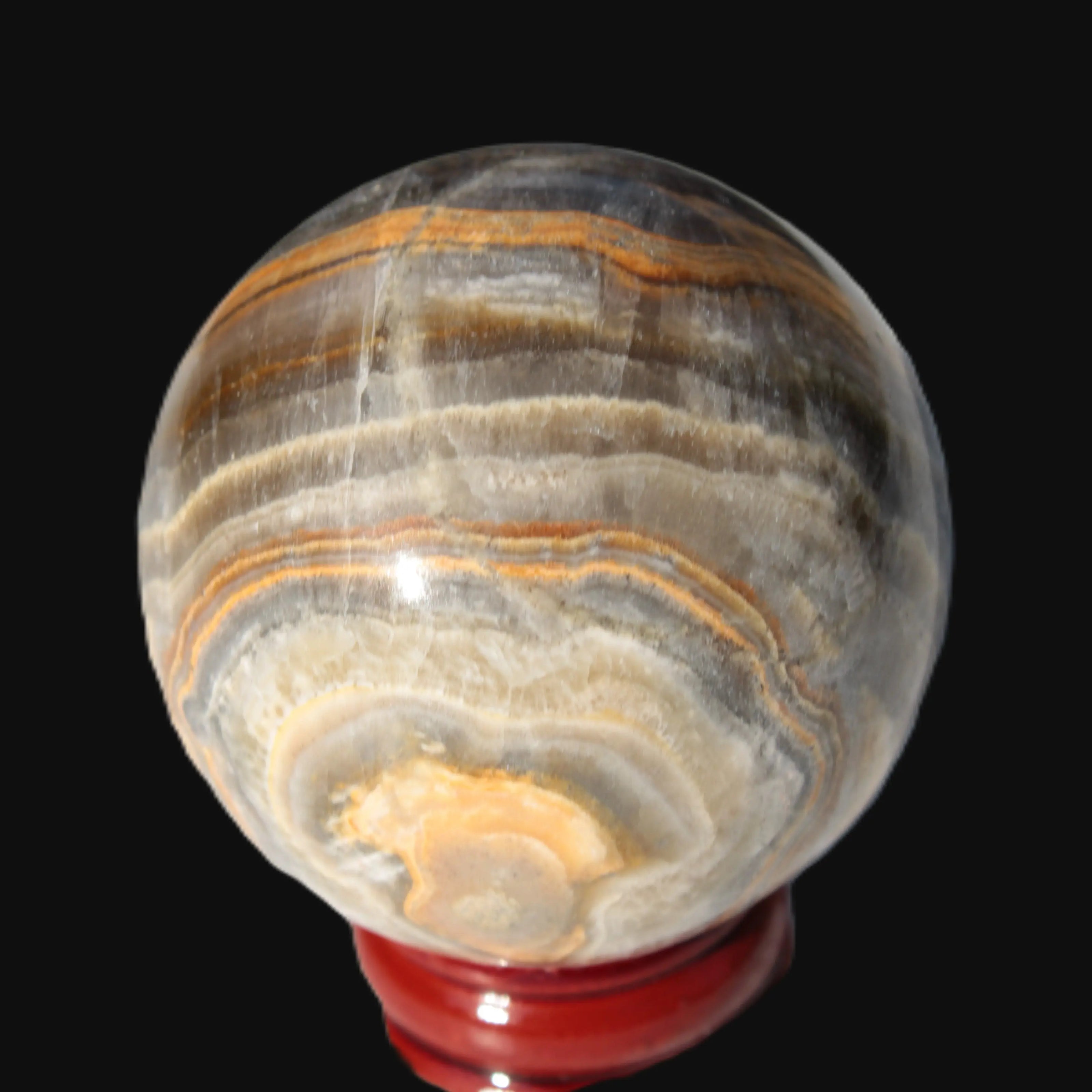 Bumblebee Calcite sphere 53mm 199g Rocks and Things