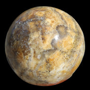 Calcite banded sphere 180g in sunlight - Rocks and Things Store