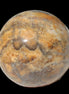 Calcite banded sphere 180g in sunlight - Rocks and Things Store