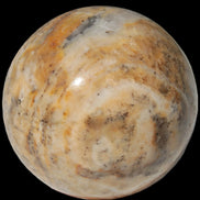 Calcite banded sphere 180g in sunlight - Rocks and Things Store